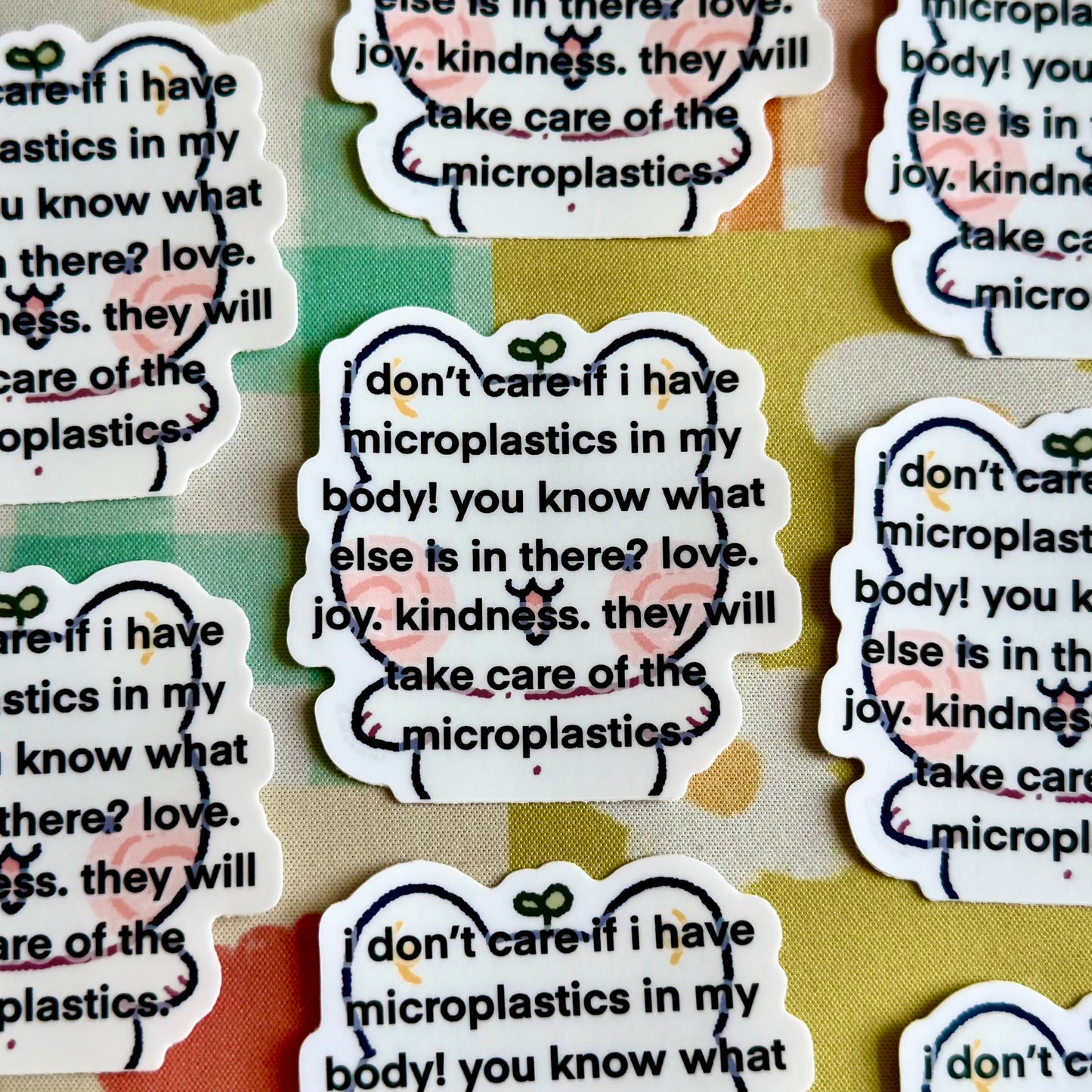 Microplastics Sticker