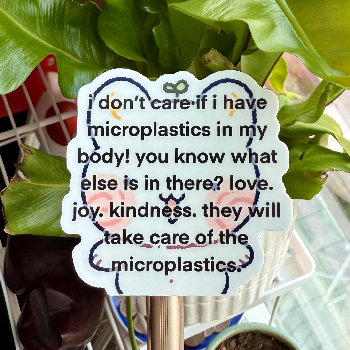Microplastics Sticker