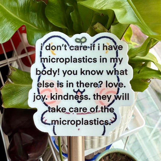 Microplastics Sticker