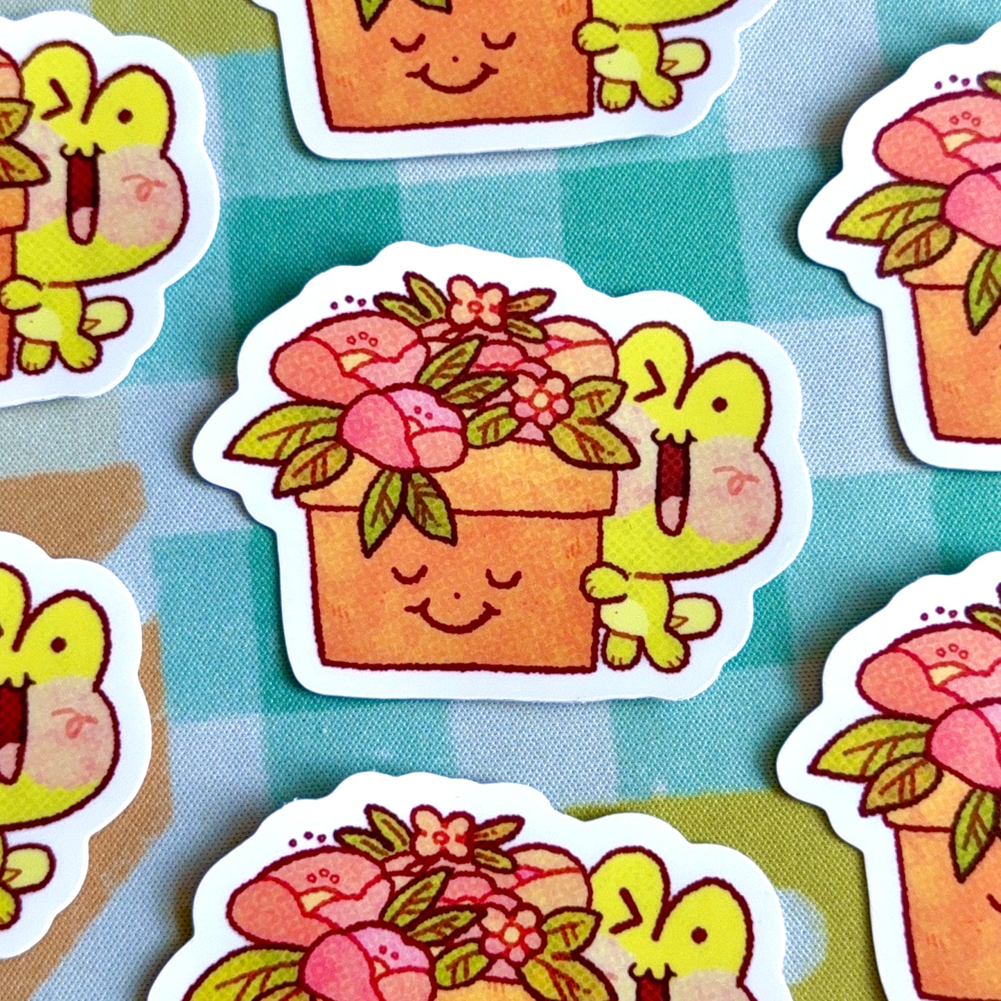 Tad Loves Plants! Sticker
