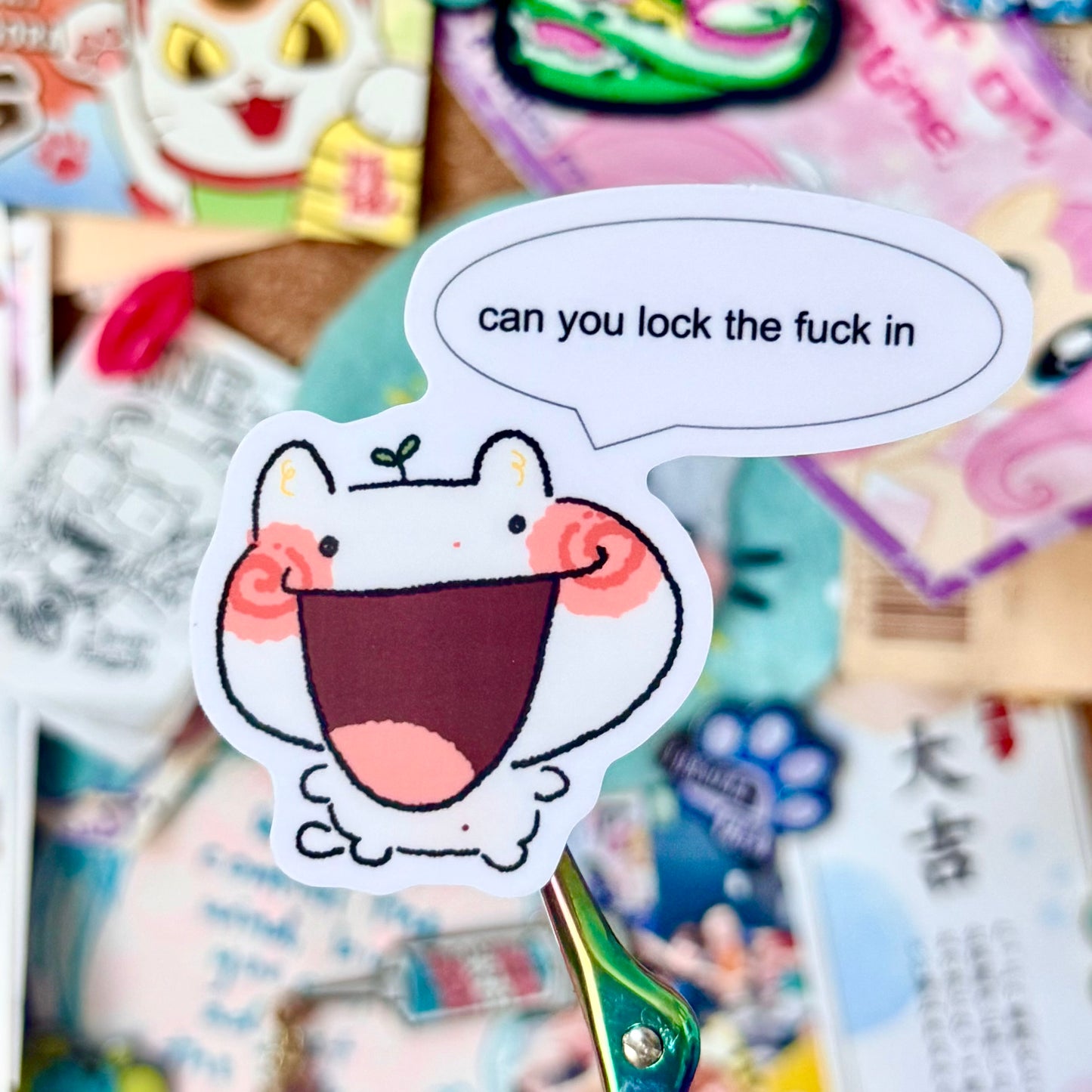 Lock TF In Sticker