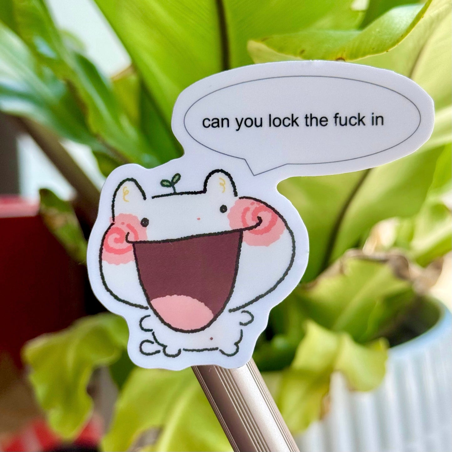 Lock TF In Sticker