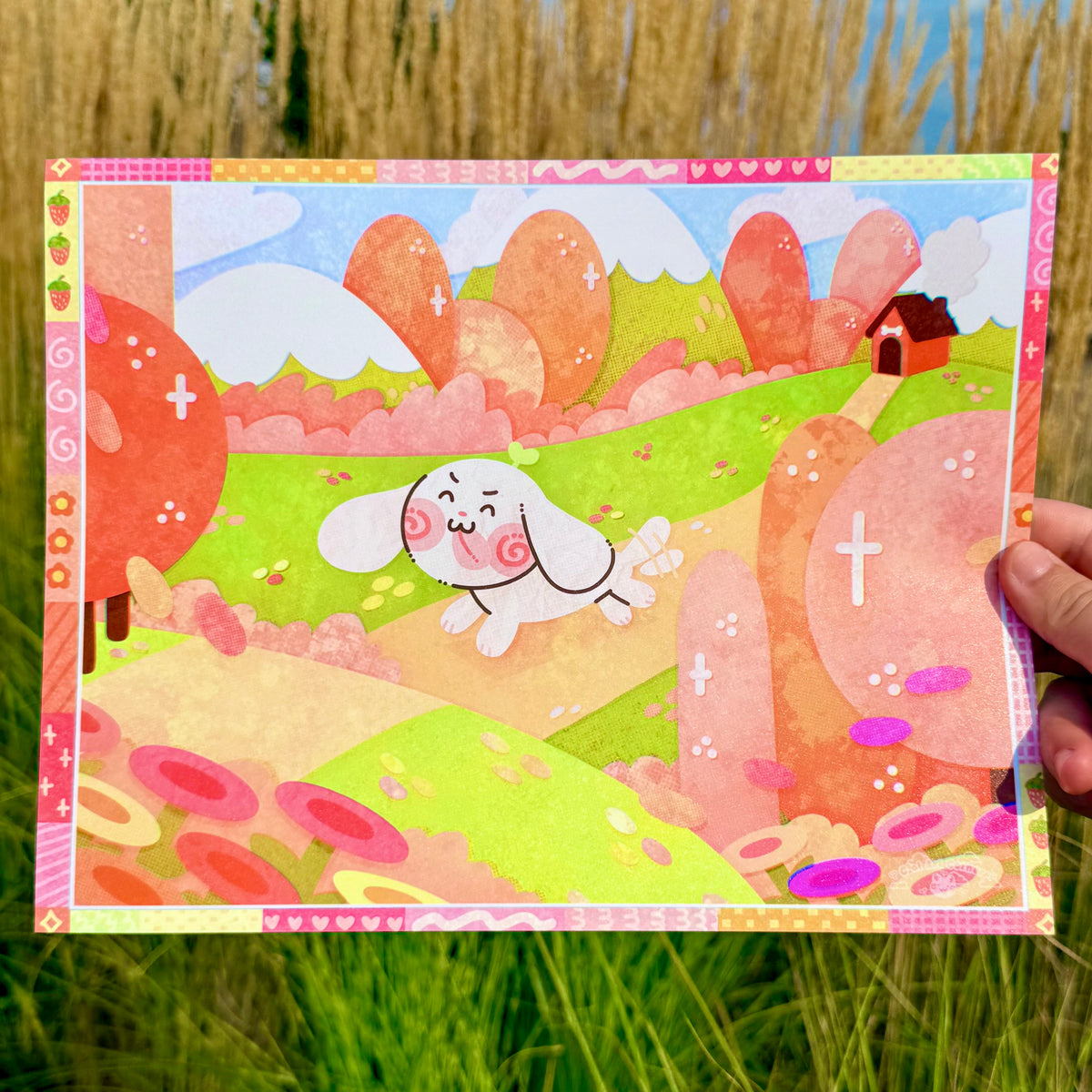 Paper Puppy Cutout Print
