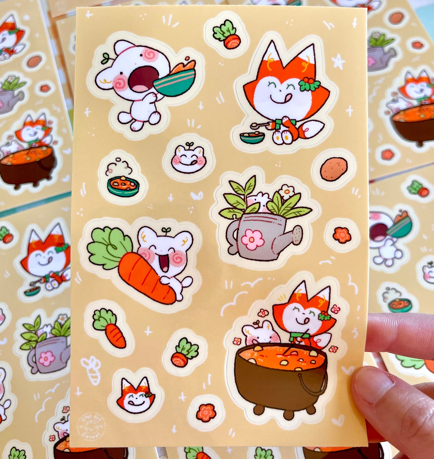 Holly + Friends Soup Time Sticker Sheet