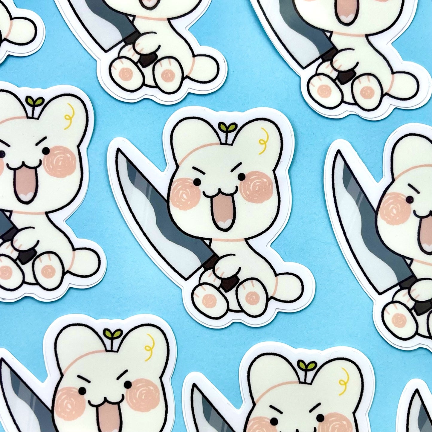 Danger Knife Sprouts Sticker