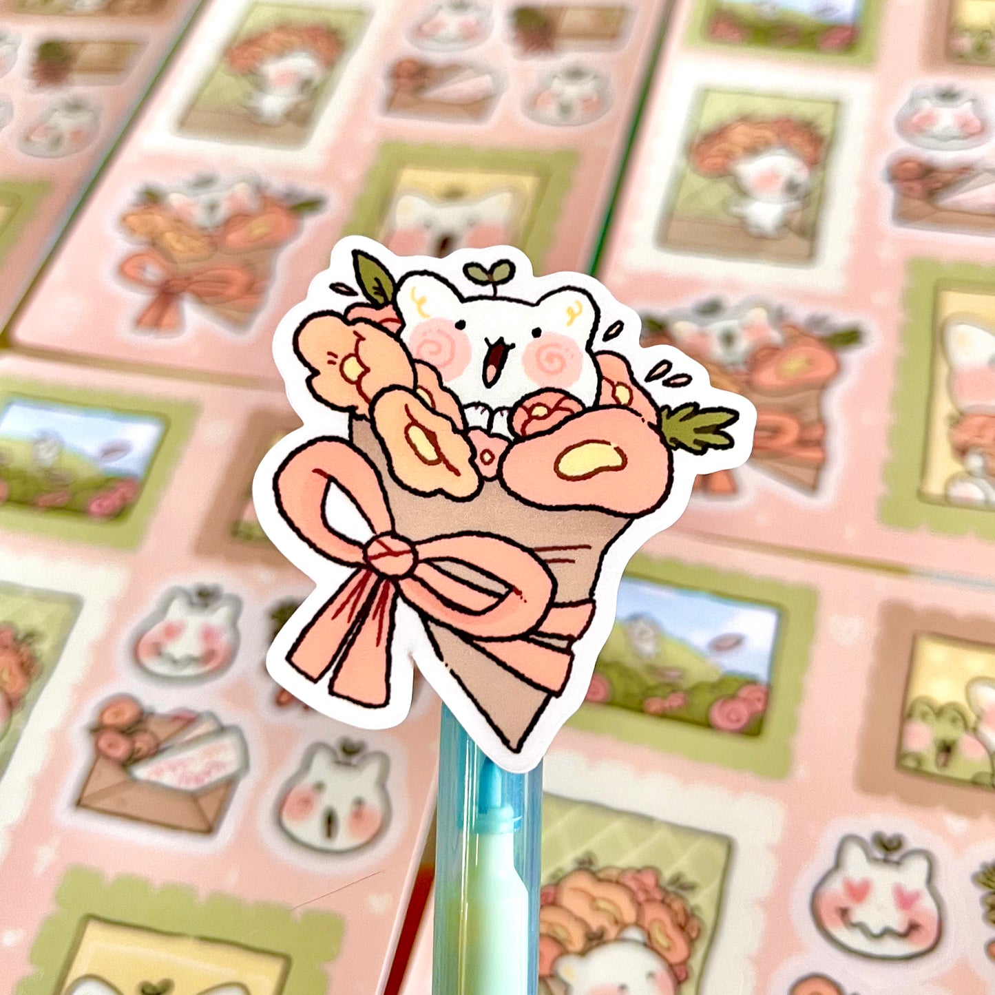 Cute Stamps Sticker Sheet