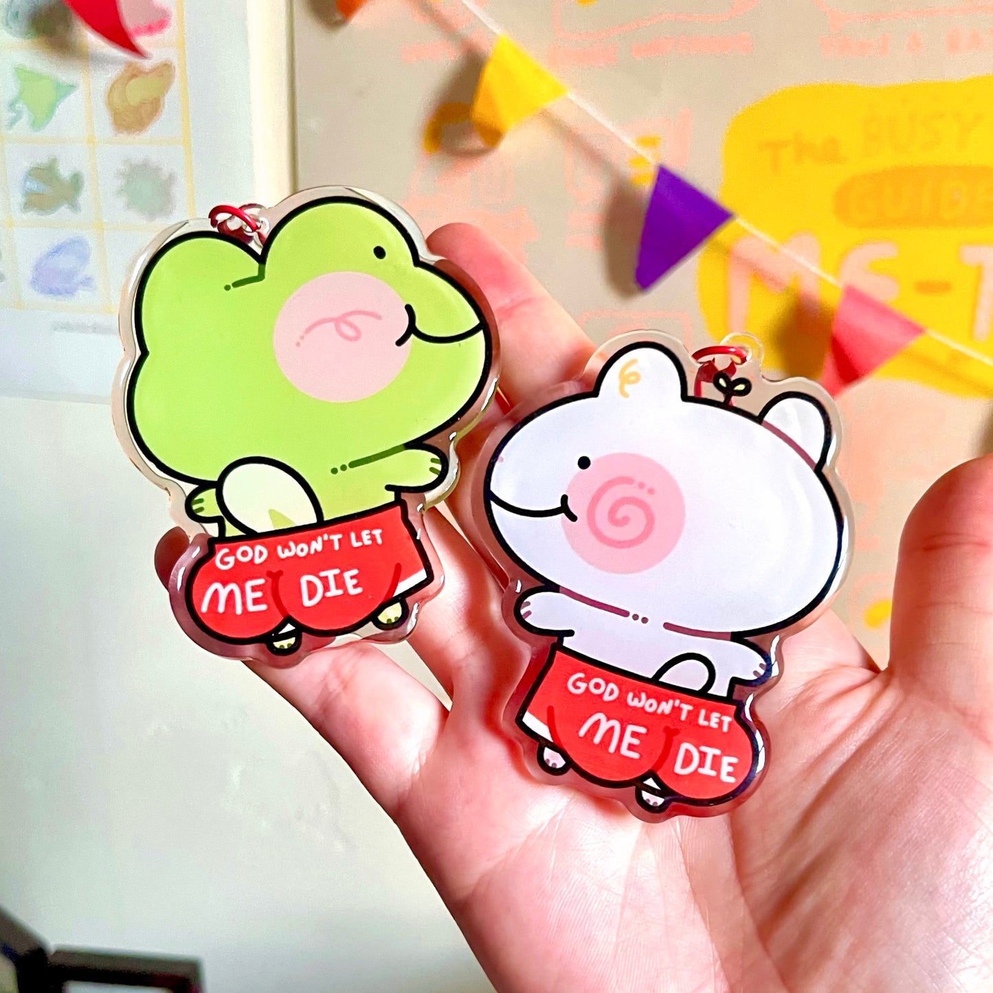 God Won’t Let Me Die Keychain
