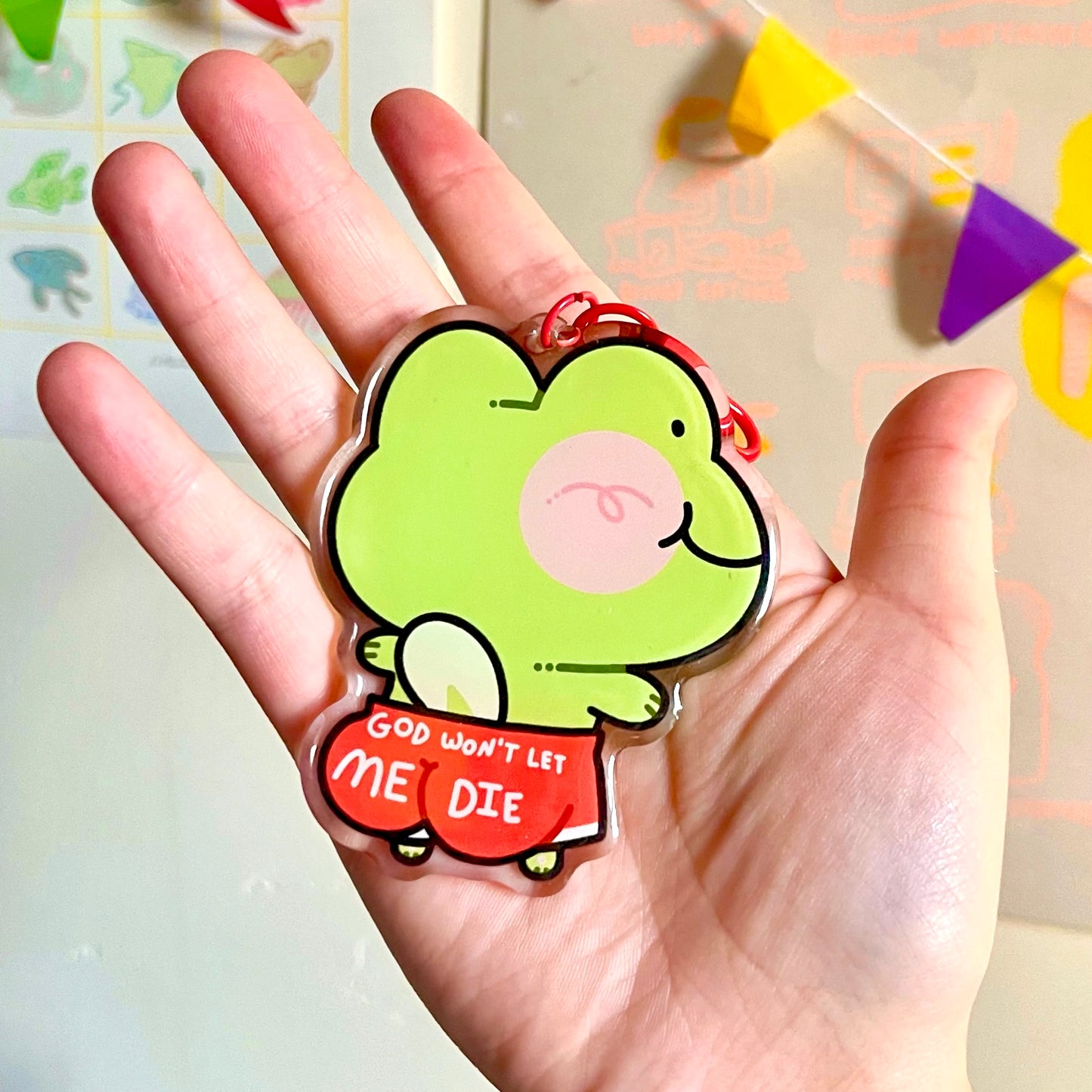 God Won’t Let Me Die Keychain