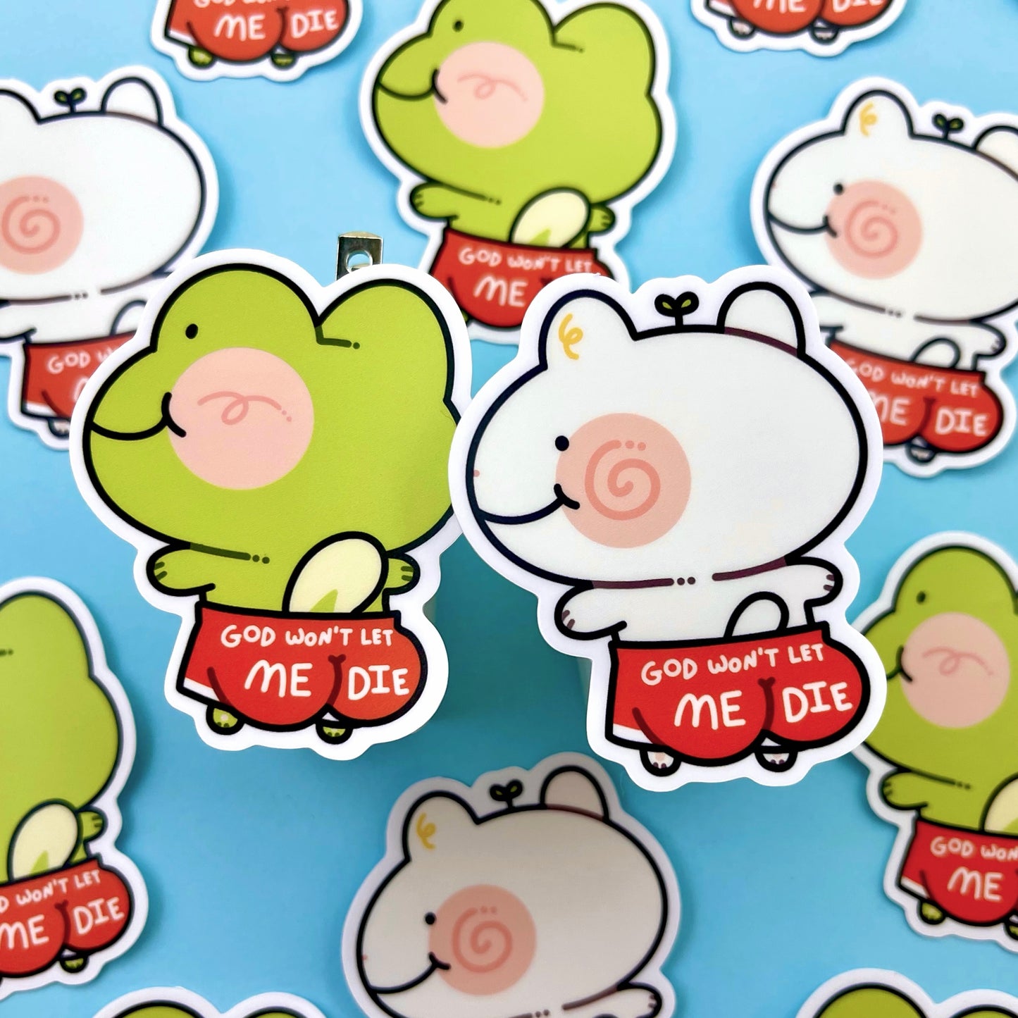 God Won’t Let Me Die Stickers