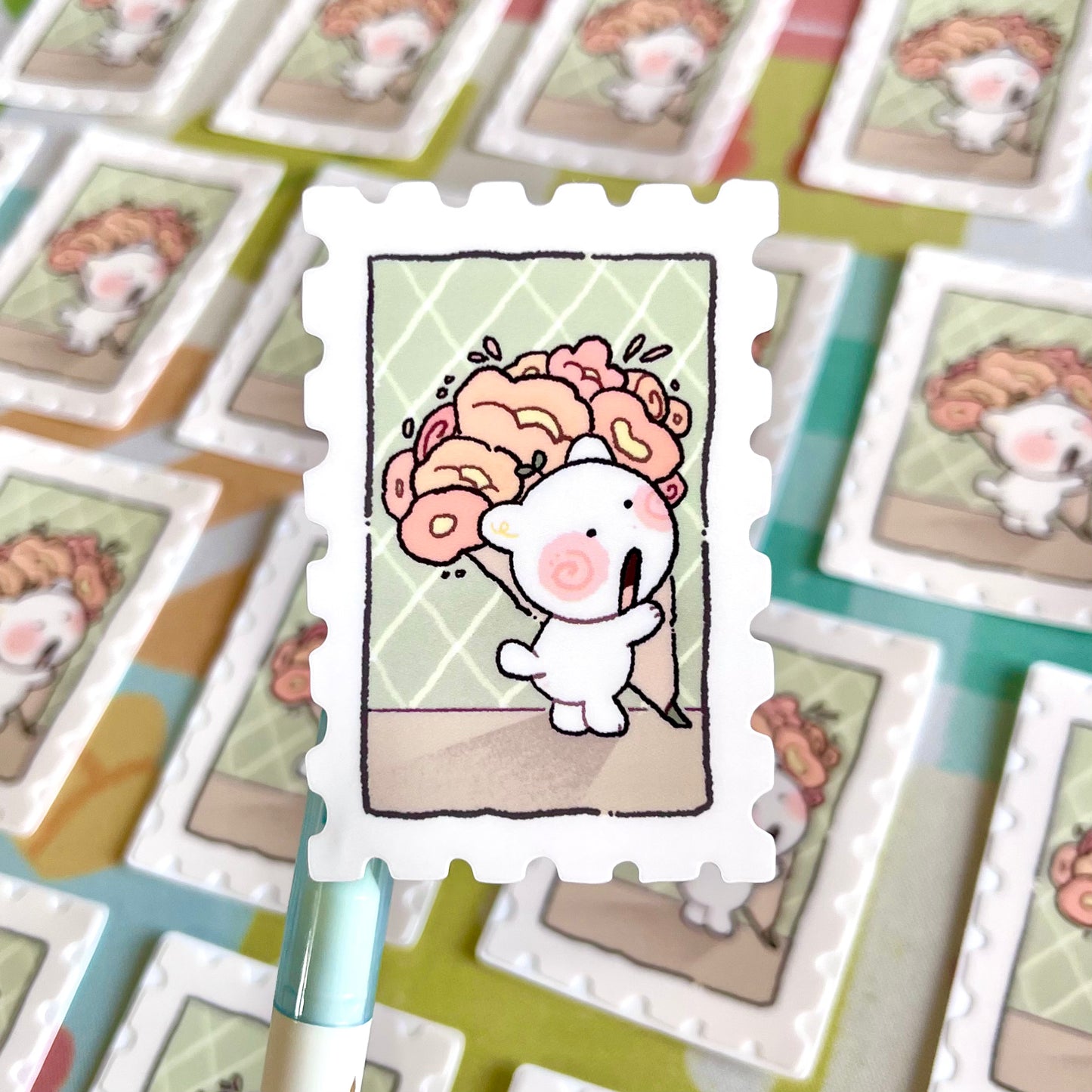 Sprouts' Bouquet Stamp Sticker