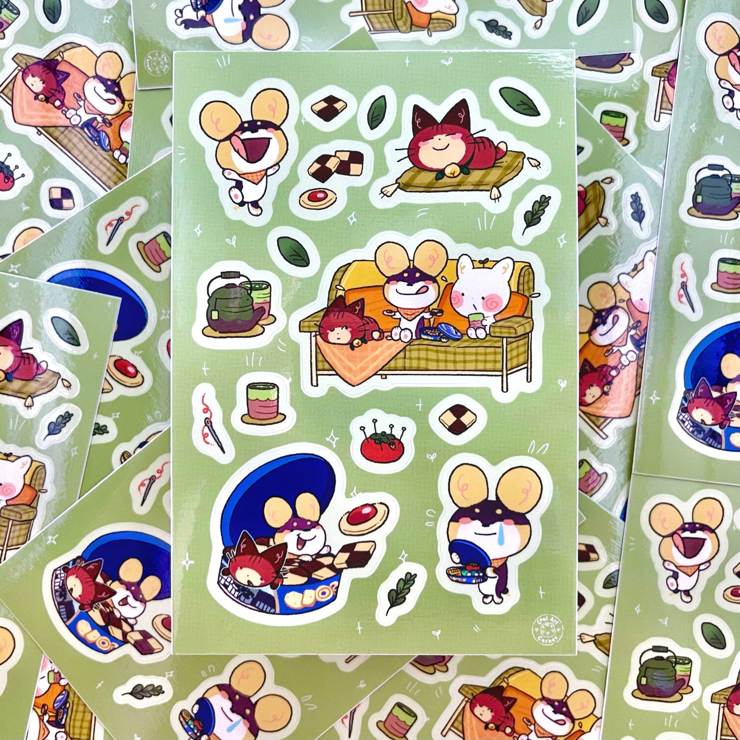 Sprout & Friends Snack Time Sticker Sheet