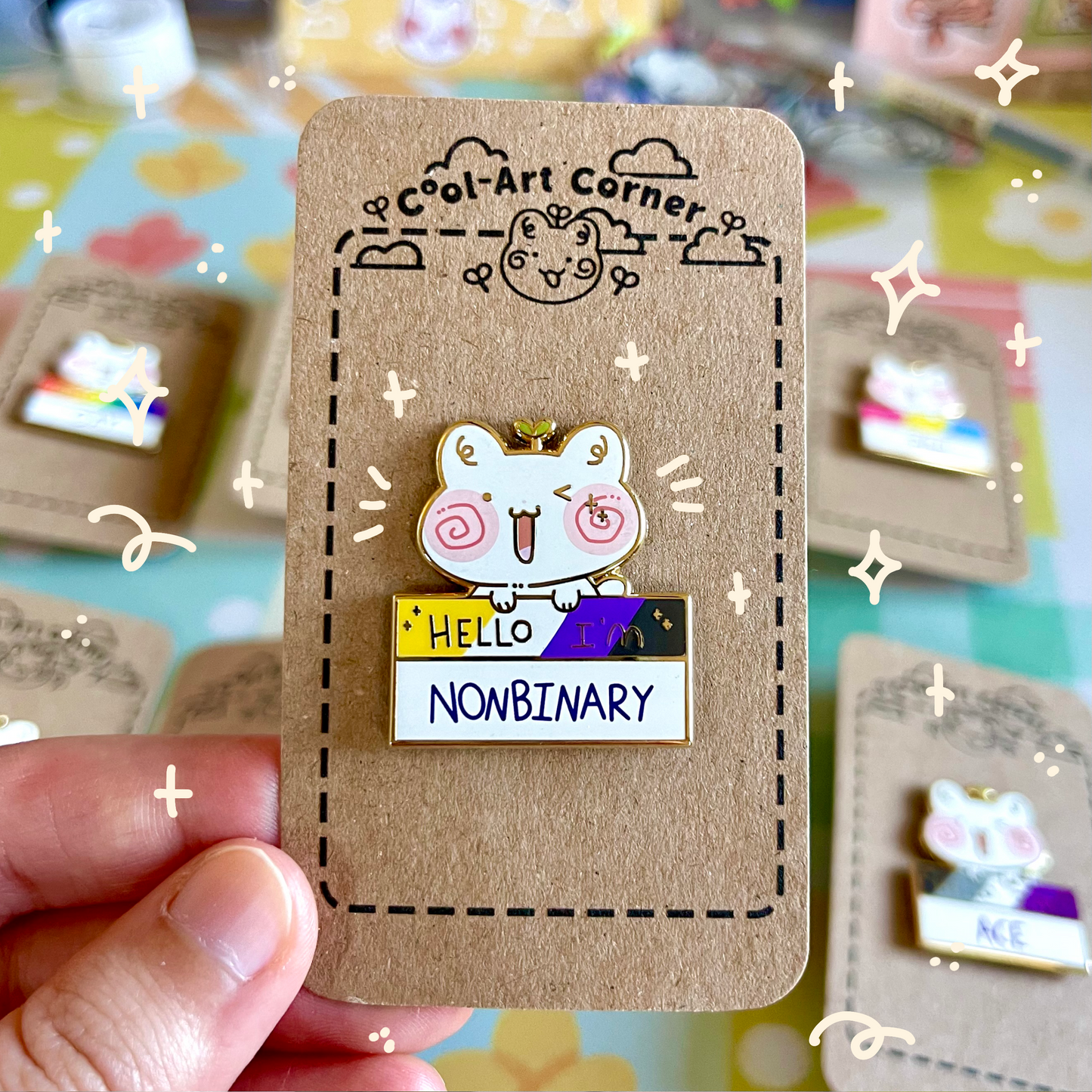 Hello I’m __ Pins: Pride Month Edition