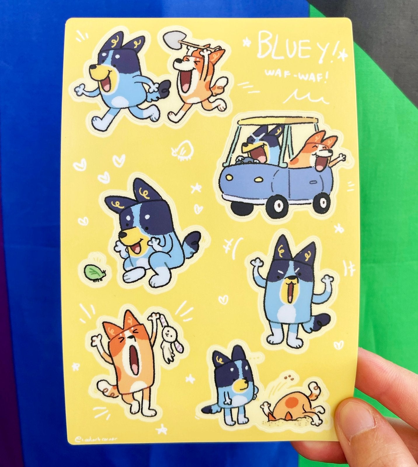 Heeler Sisters Adventures Sticker Sheet
