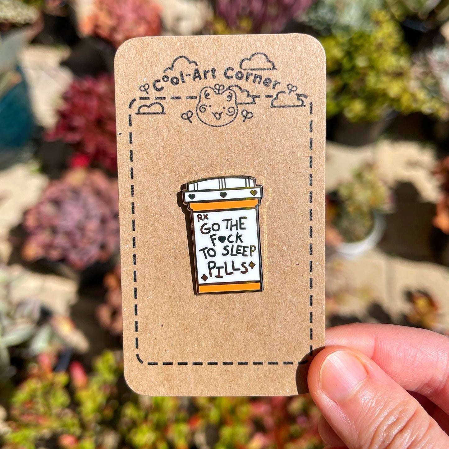 Go the F*ck to Sleep Pills Enamel Pin