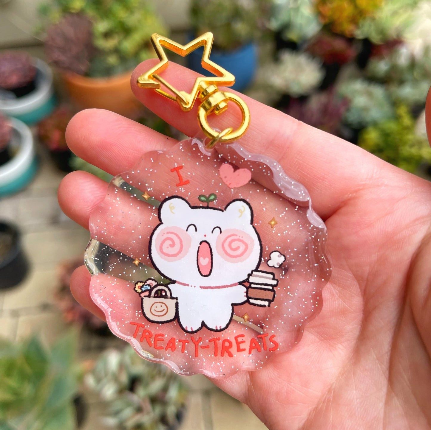 I love Treaty-Treats Keychain