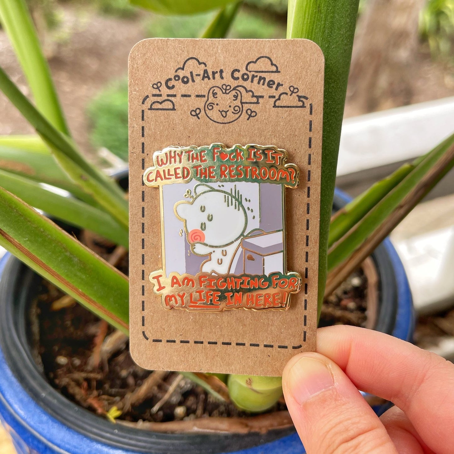 I'm Fighting for my Life Here! Enamel Pin