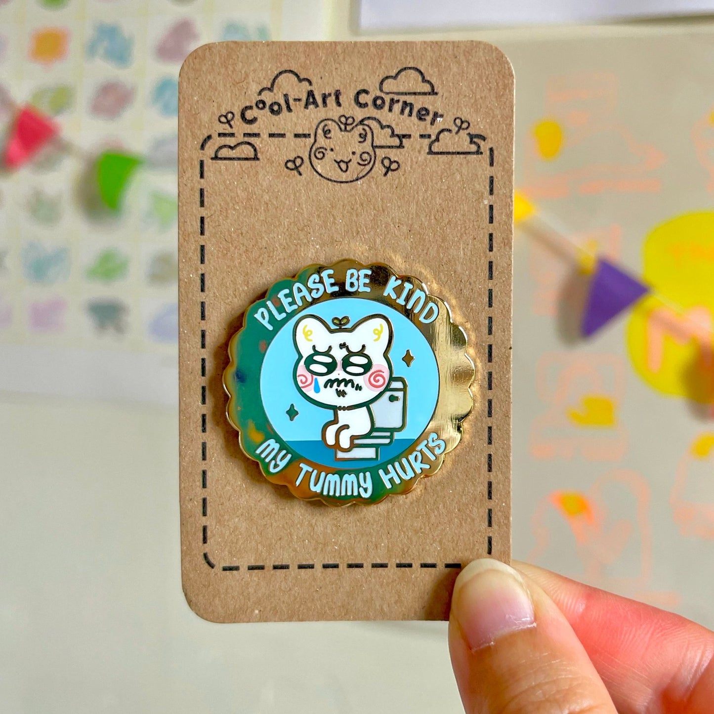 My Tummy Hurts Enamel Pin