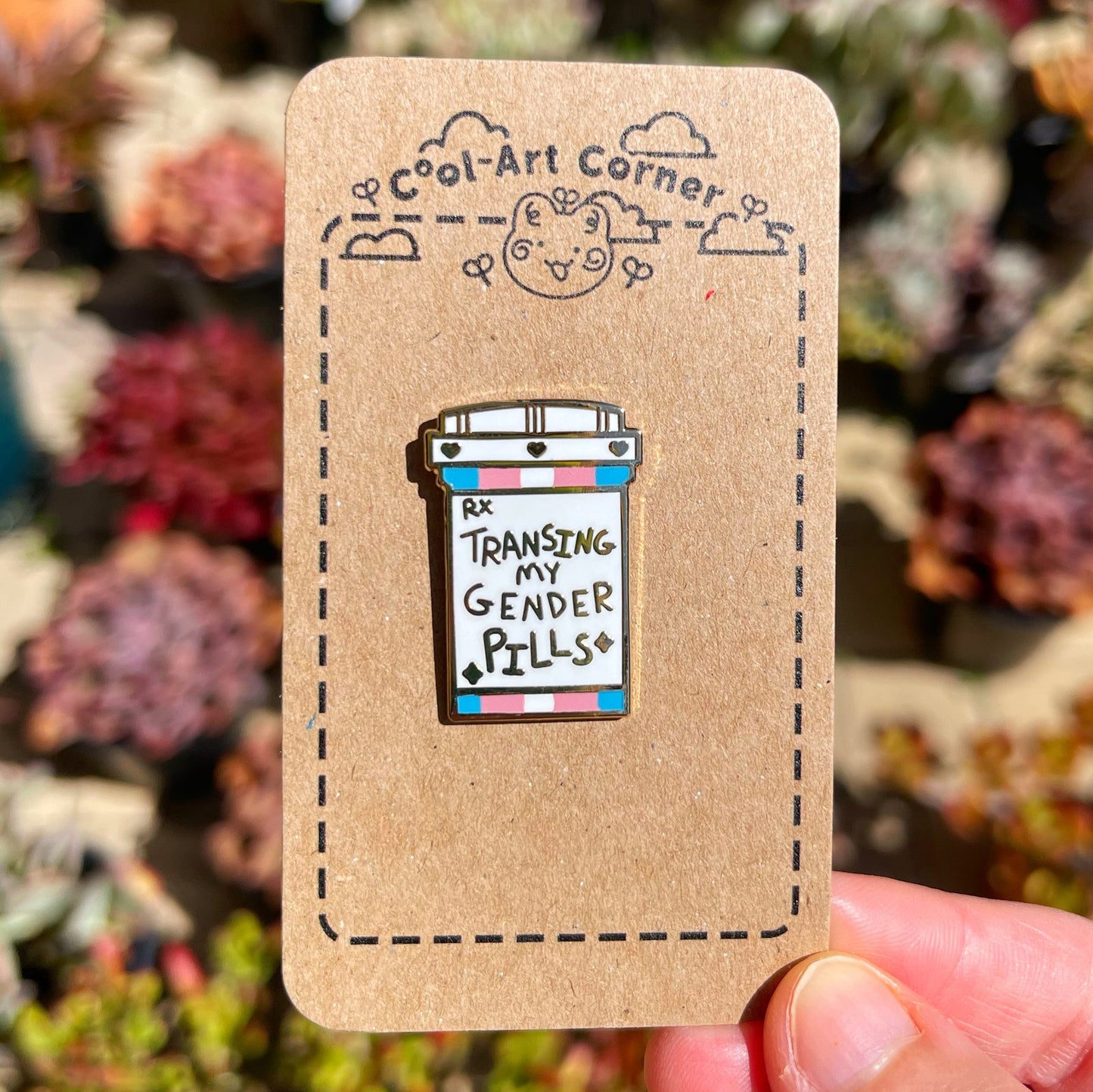 Transing my Gender Pills Enamel Pin