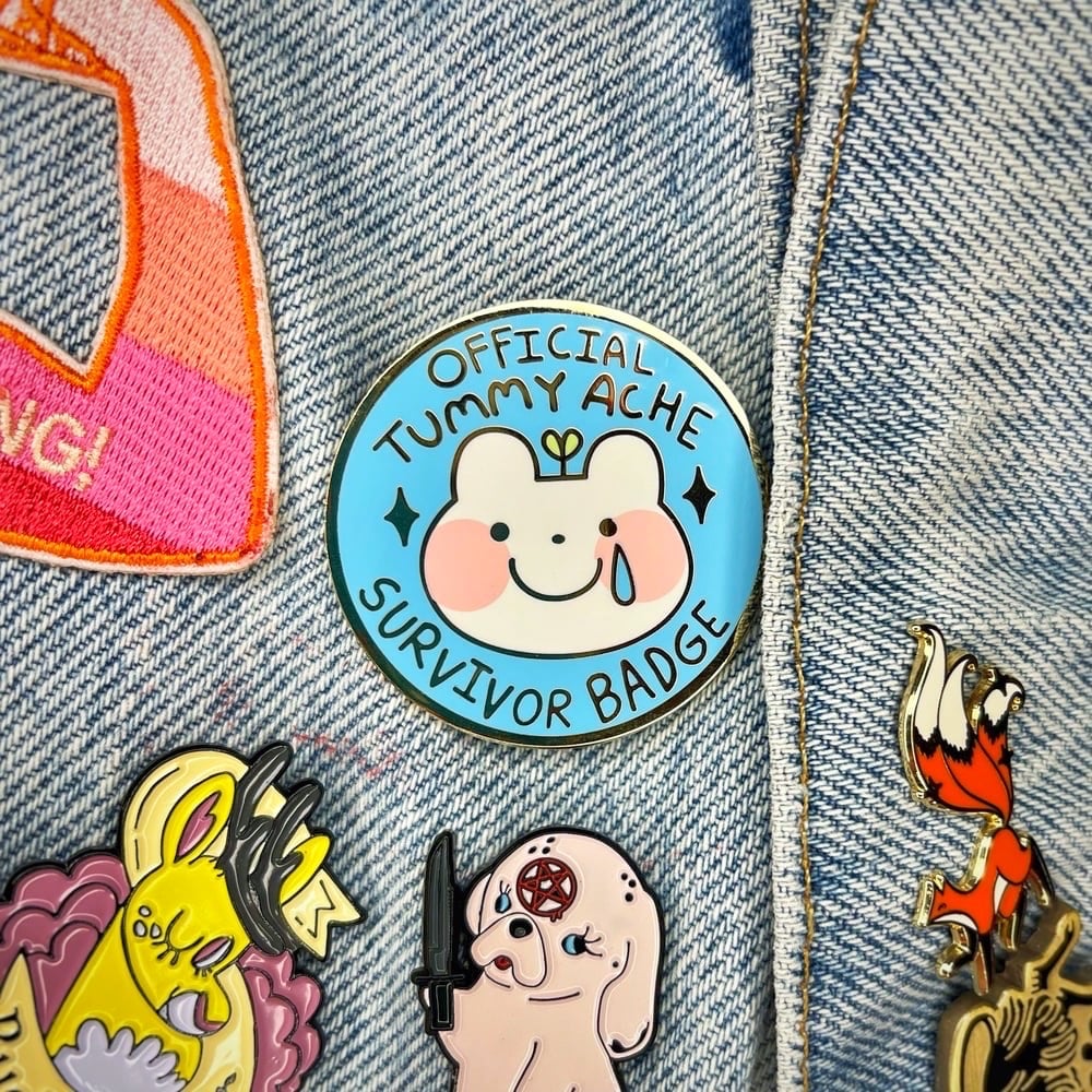 Tummy Ache Survivor Enamel Pin