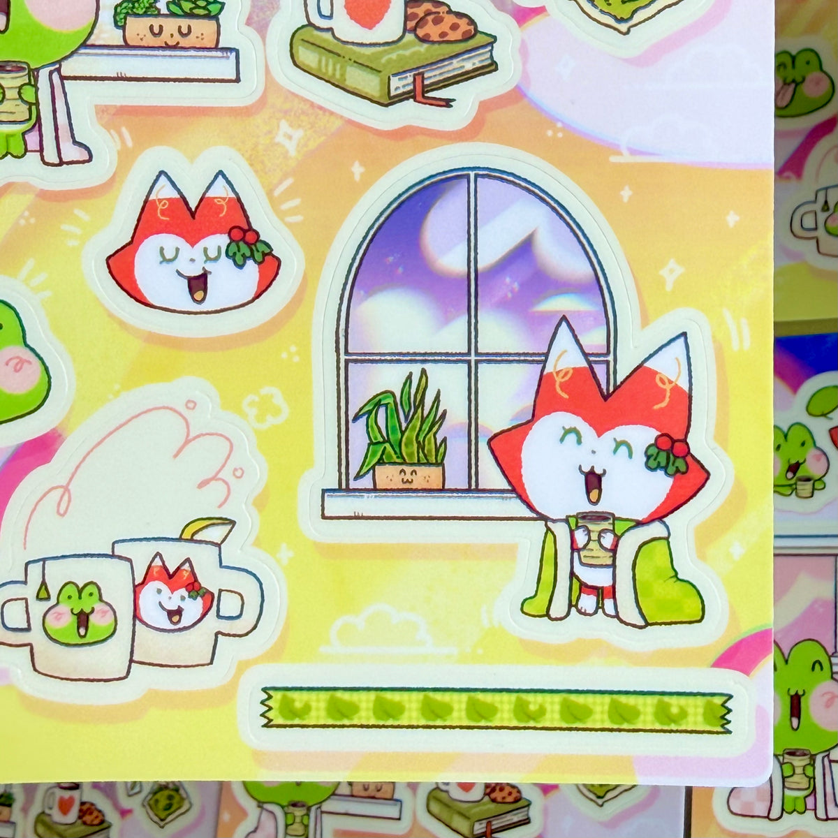 Morning Tea Time Sticker Sheet