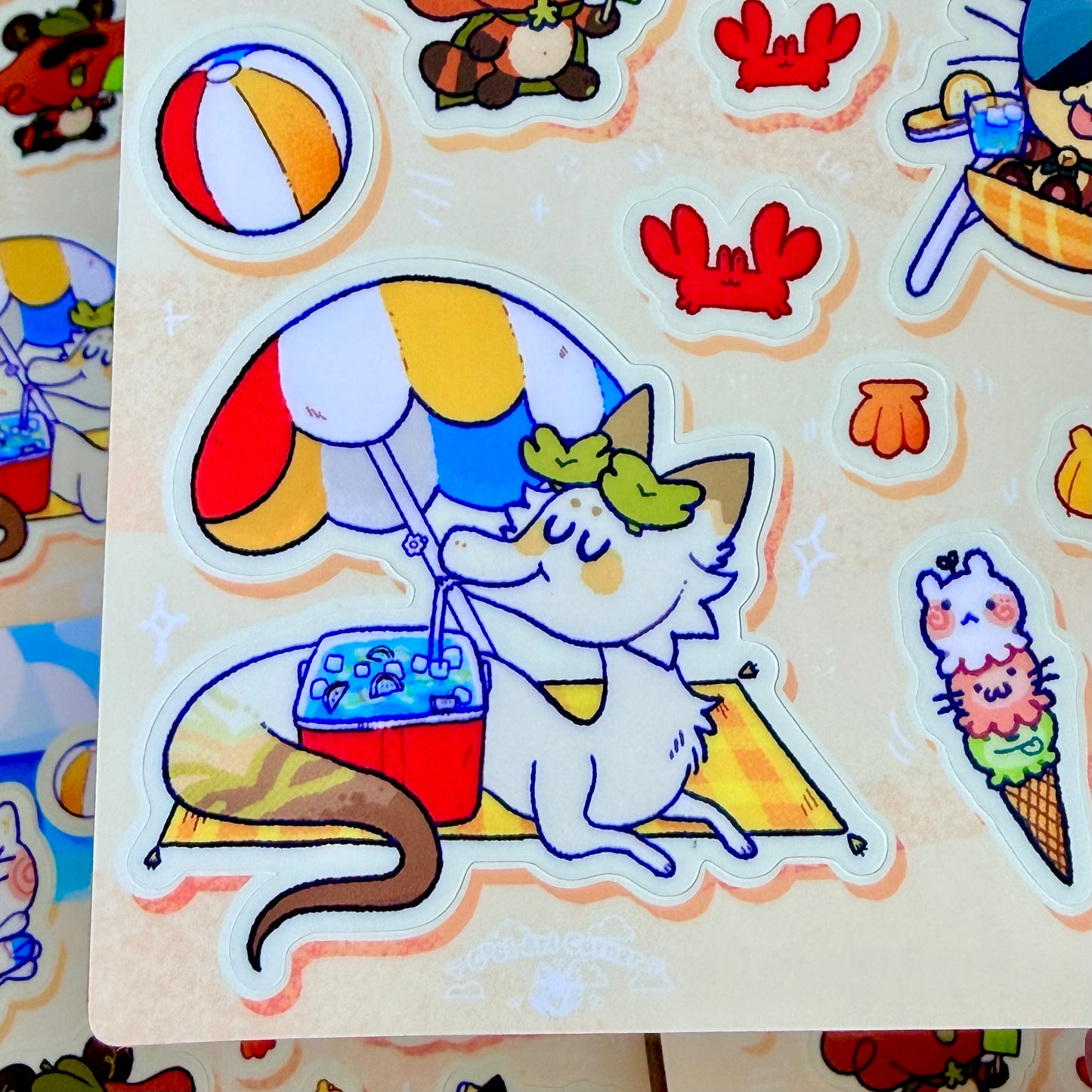 Beach Fun Time Sticker Sheet