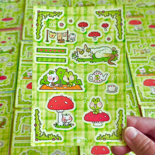Forest Picnic Pals Sticker Sheet