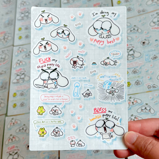 Puppy Time Sticker Sheet