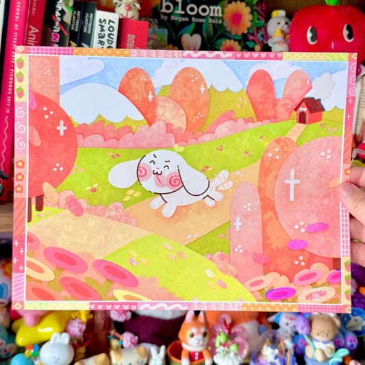 Paper Puppy Cutout Print