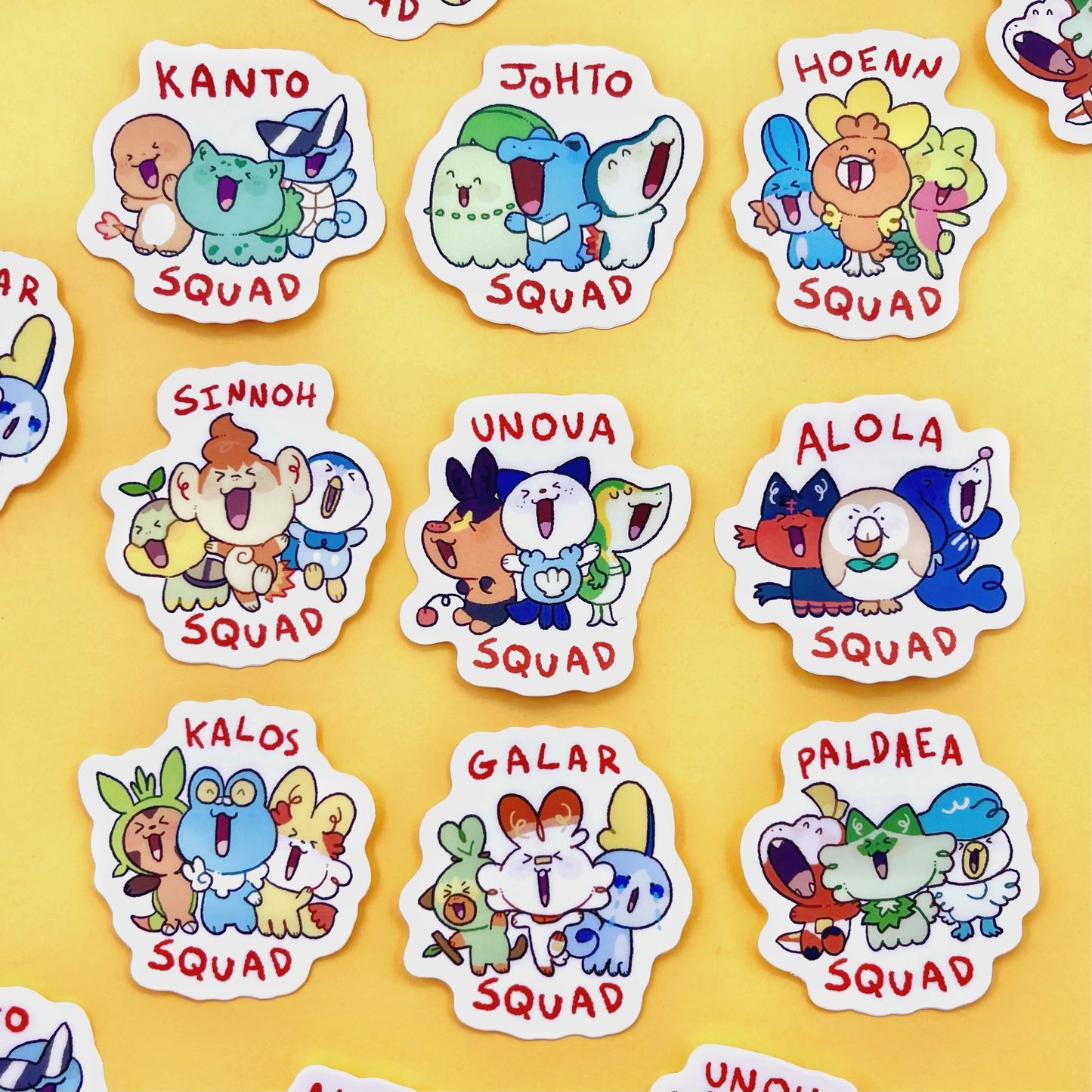 Poke Squad Stickers
