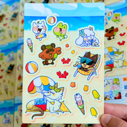Beach Fun Time Sticker Sheet