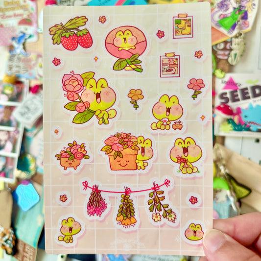 Tad Flowers Sticker Sheet