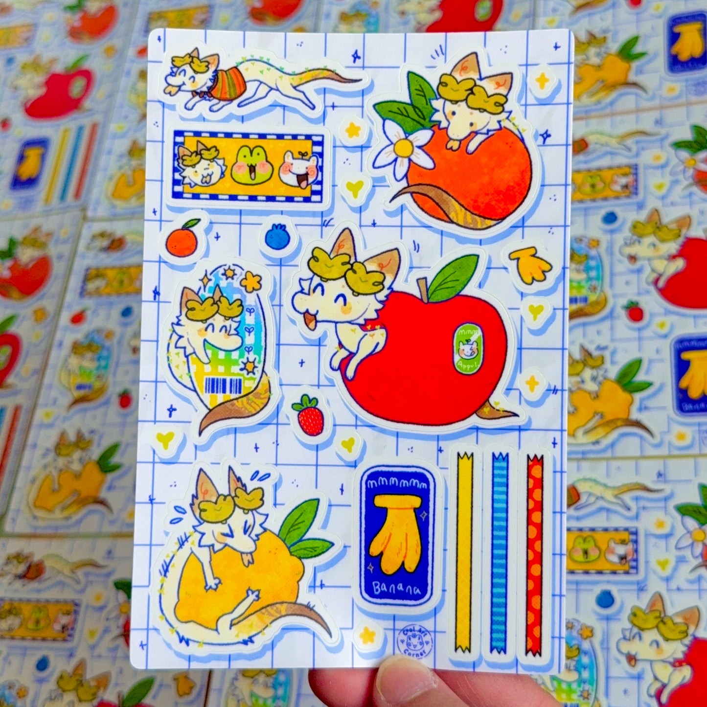 Turnip + Fruits Sticker Sheet