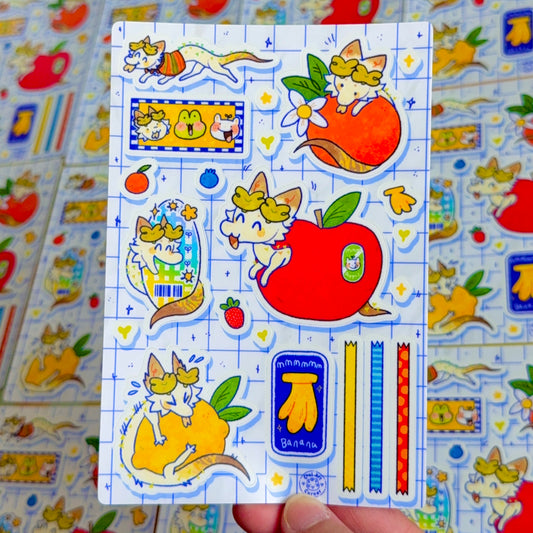 Turnip + Fruits Sticker Sheet