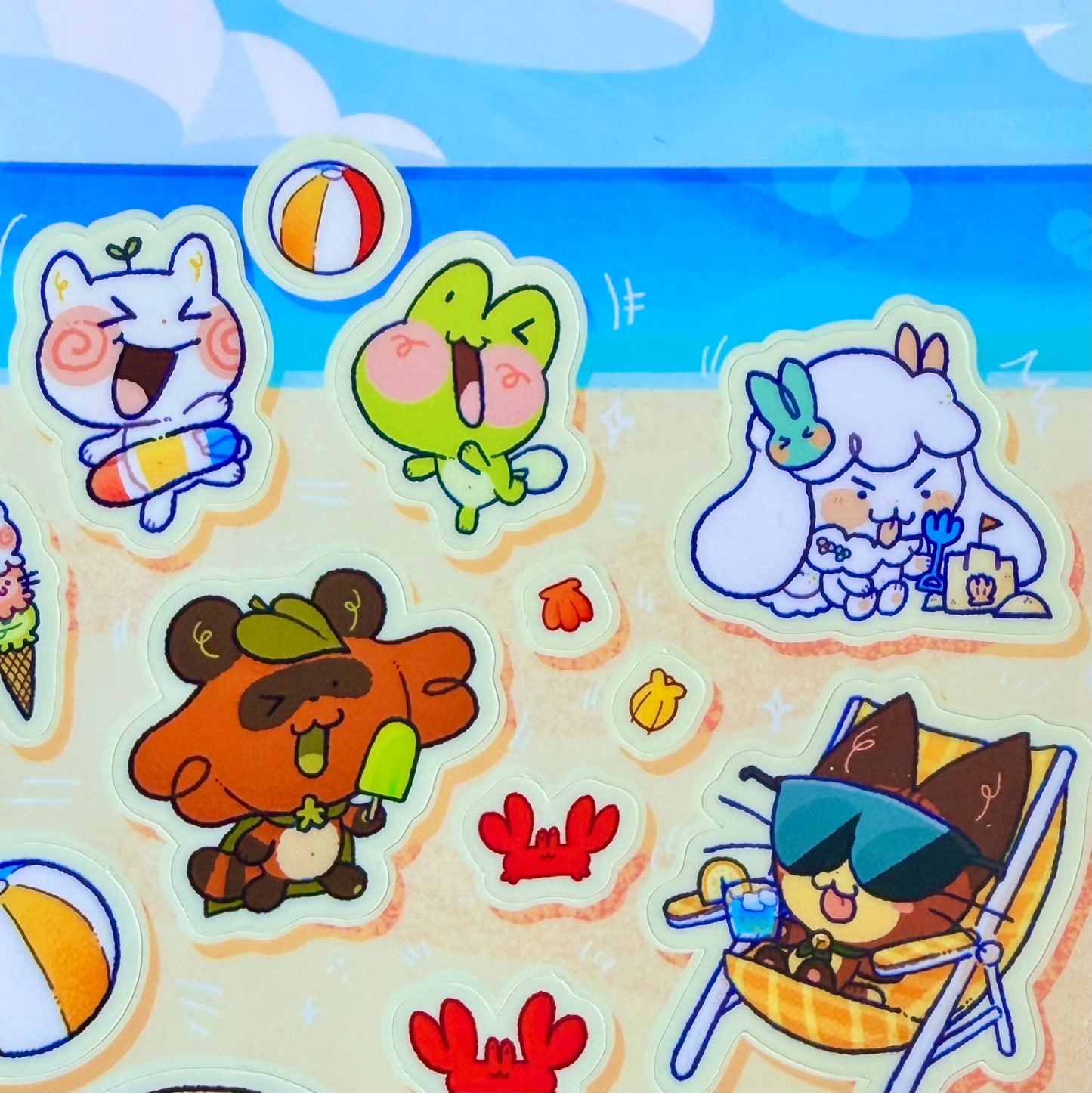 Beach Fun Time Sticker Sheet