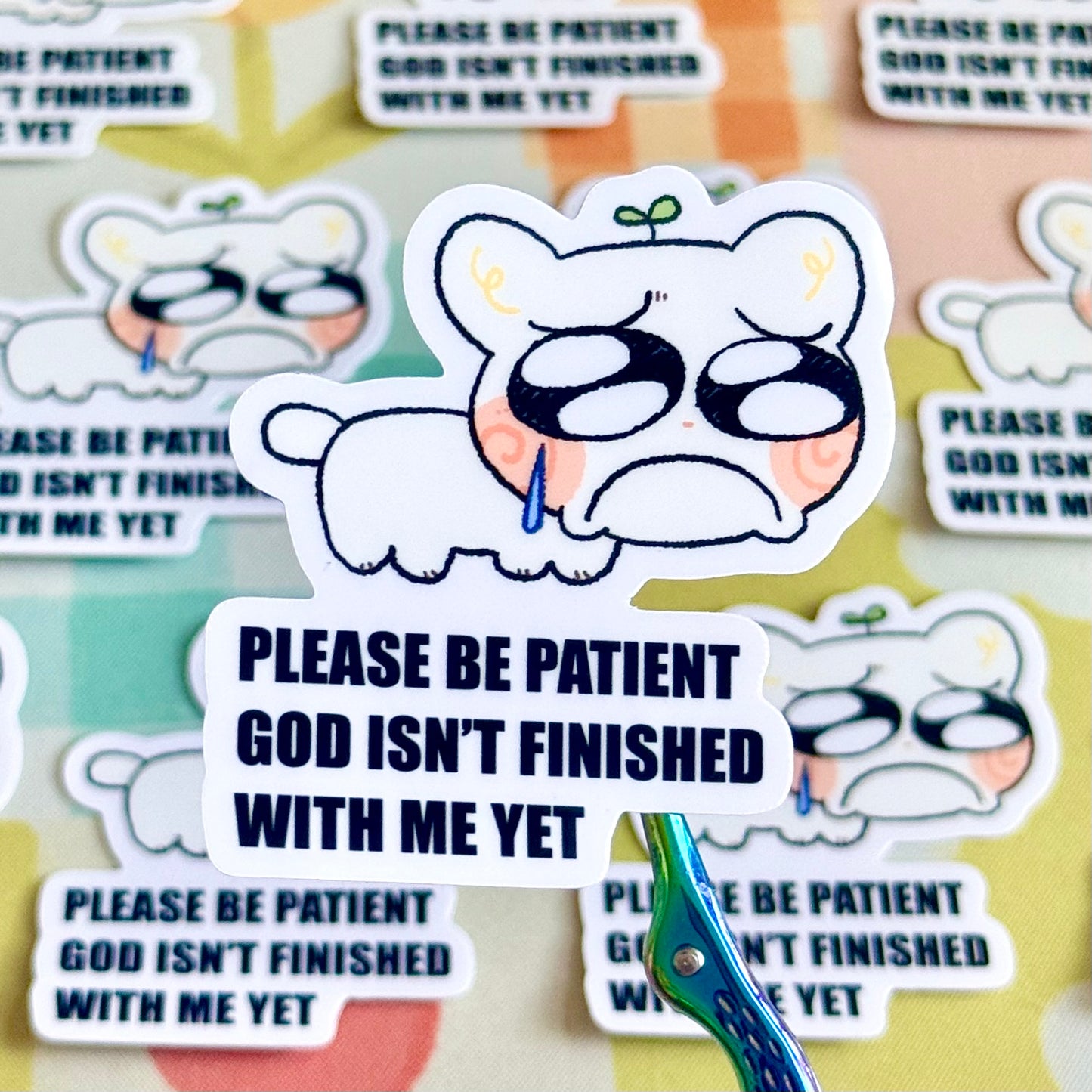 God Isn’t Finished With Me Yet Sticker