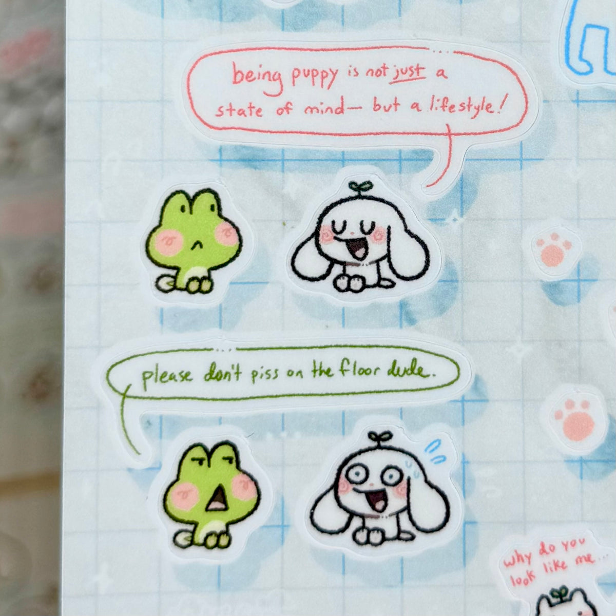 Puppy Time Sticker Sheet