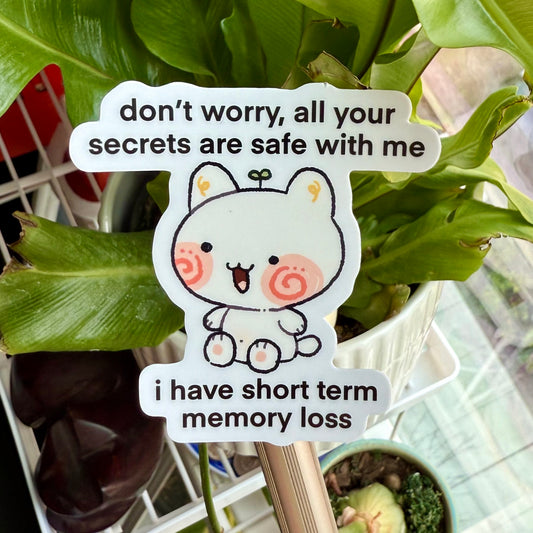Your Secrets Are Safe Sticker