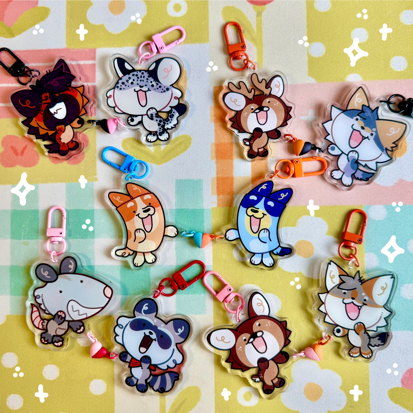 Sharing Hearts Keychain