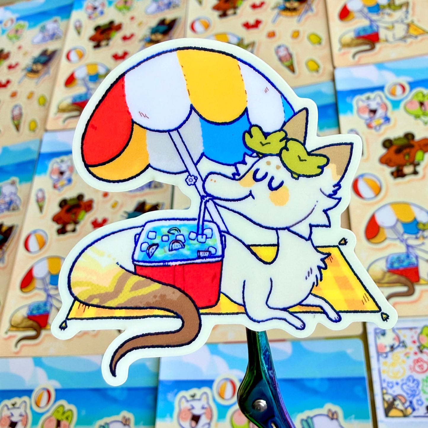 Beach Fun Time Sticker Sheet