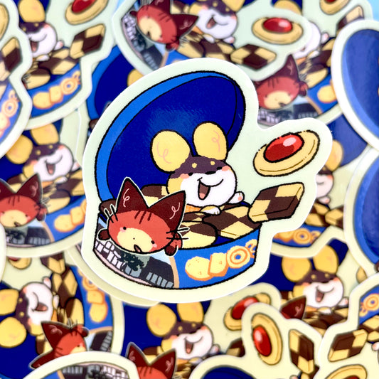 Bean-Bean & JoJo Cookie Tin Sticker