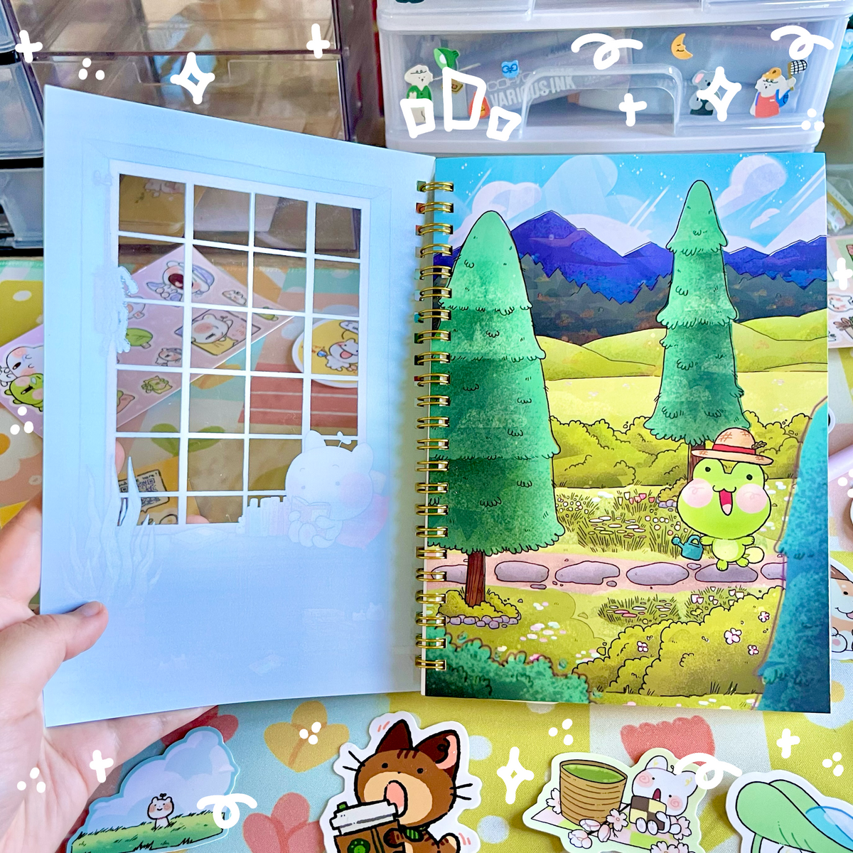 Window Stickers Books Garden Window Sticker Book – Cool Art Store