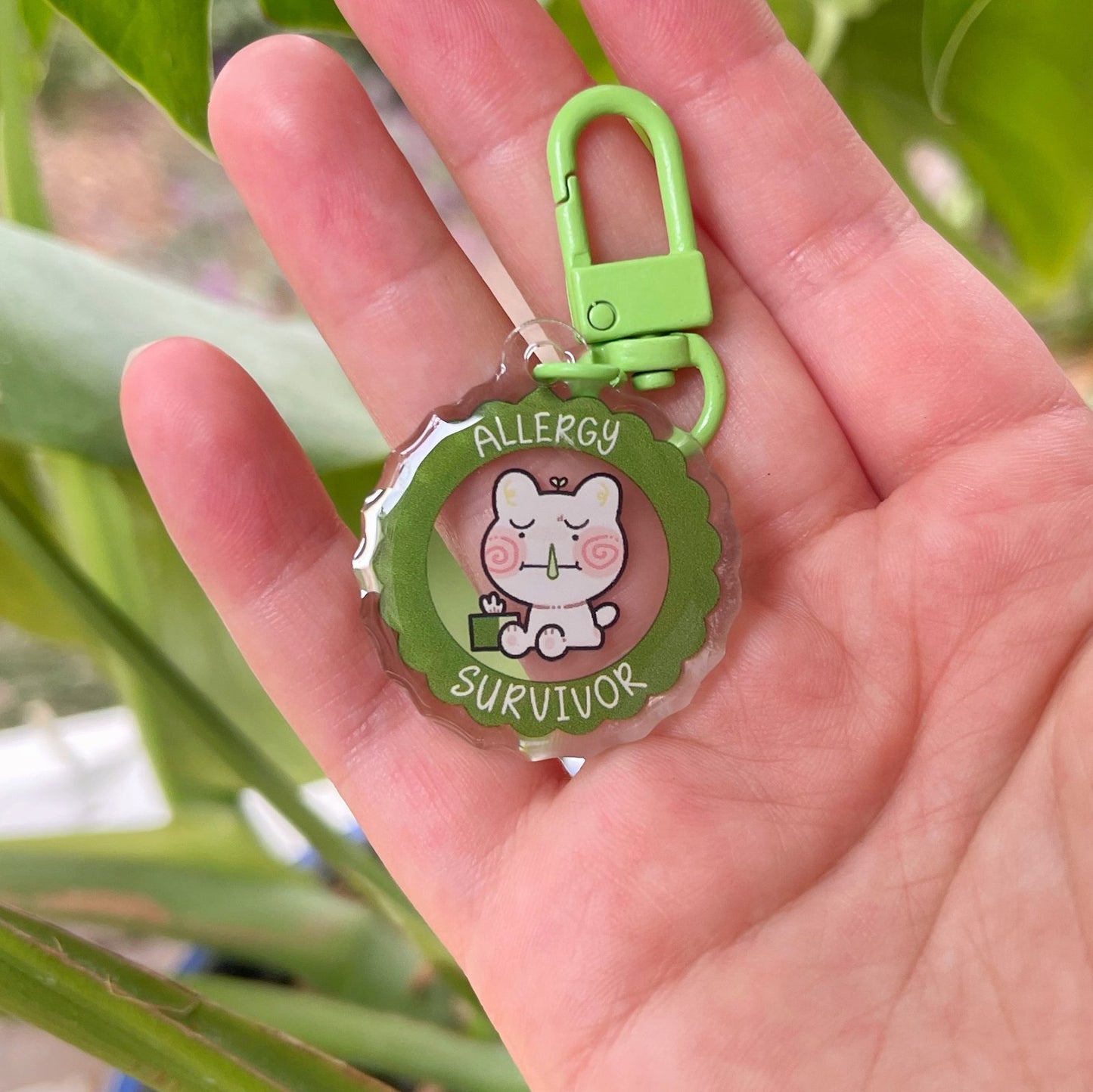 Allergy Survivor Keychain