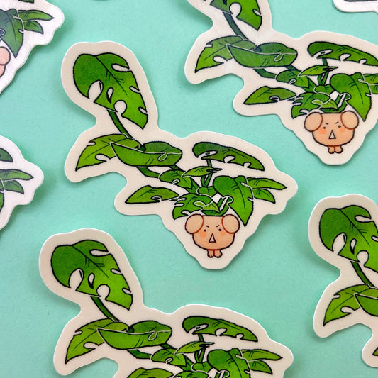 Angy Monstera Buddy Sticker