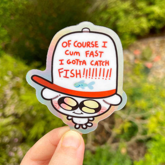 Catching Fish Sticker