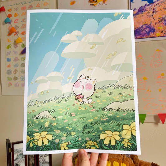 Cloudy Meadow Print