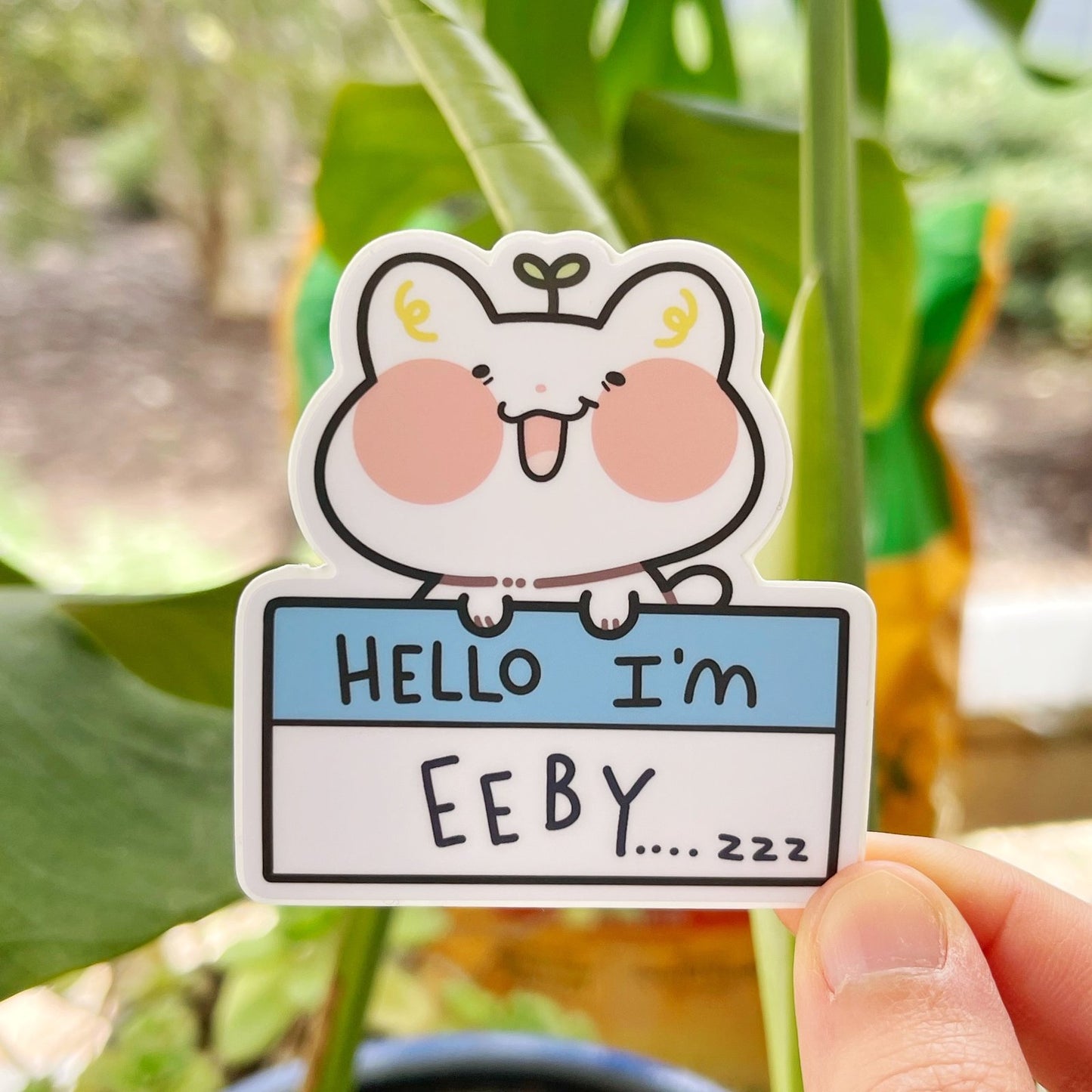 Hello I'm Eeby Sticker