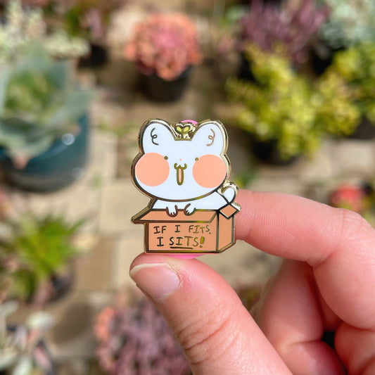 If I Fits, I Sits Enamel Pin