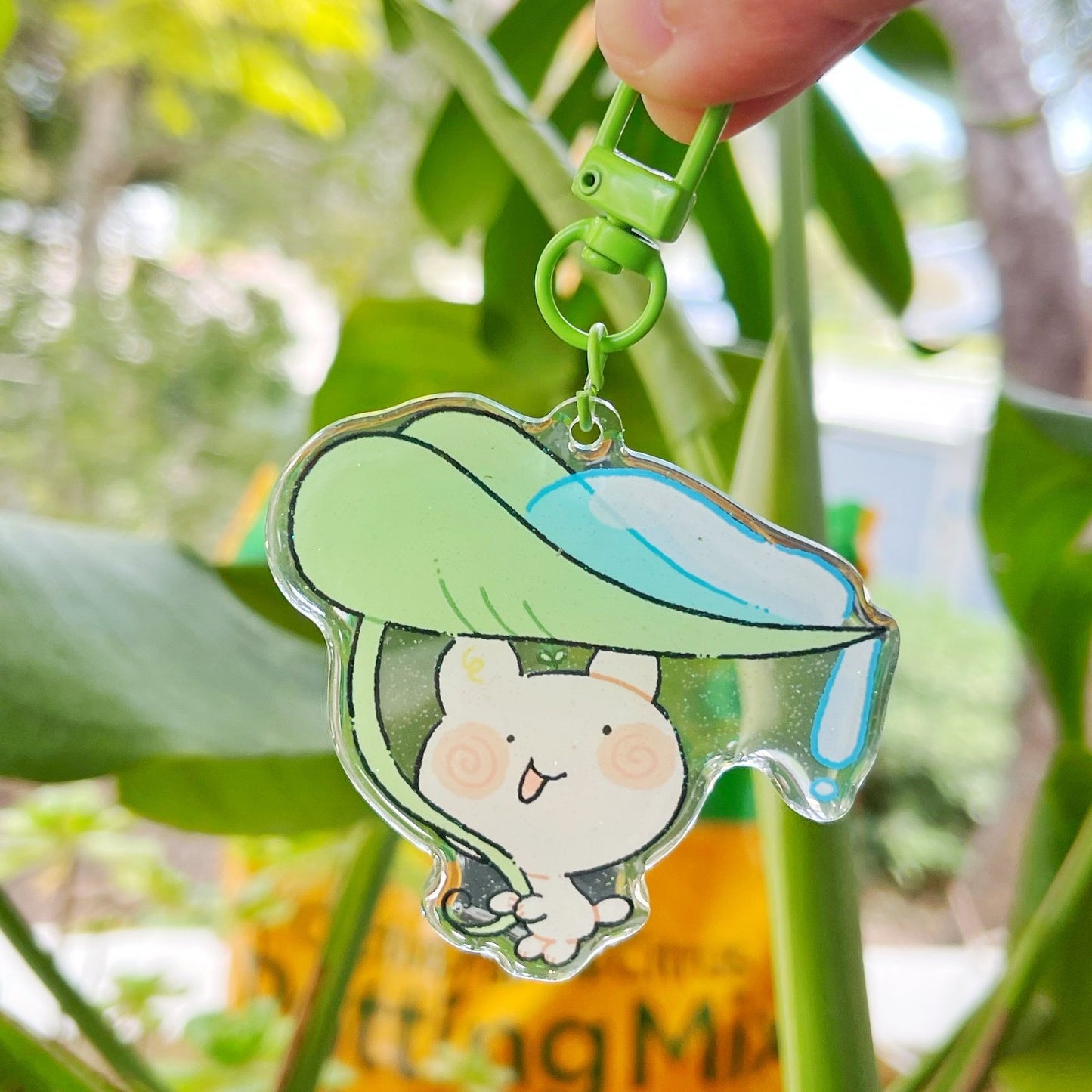 Sprout Leaf Keychain