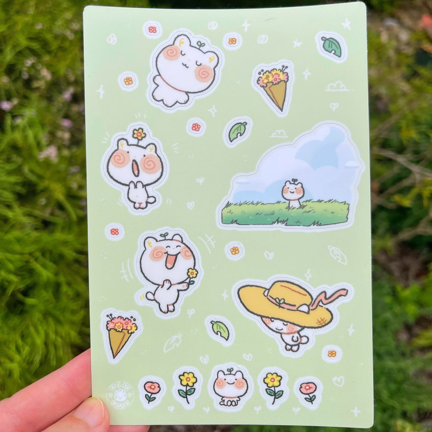 Sprouts in a Field Sticker Sheet