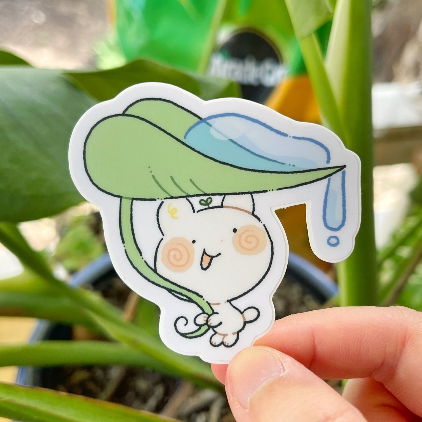 Sprouts Leaf Umbrella Sticker